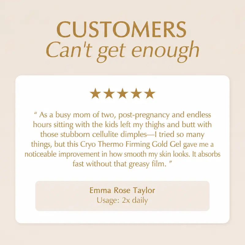 15-Day Results Anti-Cellulite Sculpting & Tightening Cream | Gold-Infused Firming & Smoothing Effect | Eliminate Stretch Marks