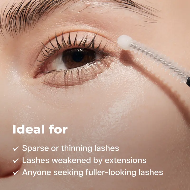 Essential Eyelash Growth Serum, Jumbo Size 0.5fl.oz - Safe & Gentle Lashes Care, Fuller, Thicker in 2 Weeks, Non-Prostaglandin